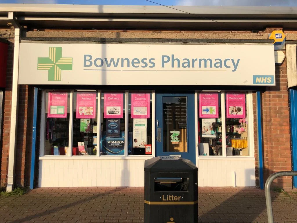 Bowness Pharmacy Middleton shopfront